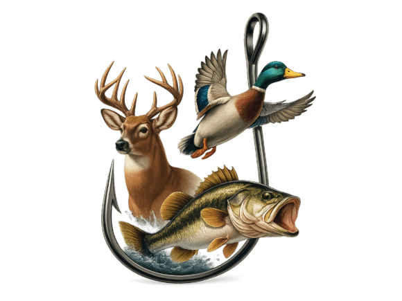 Download Hunting Fishing Farming Sublimation Png - Fishing Collection